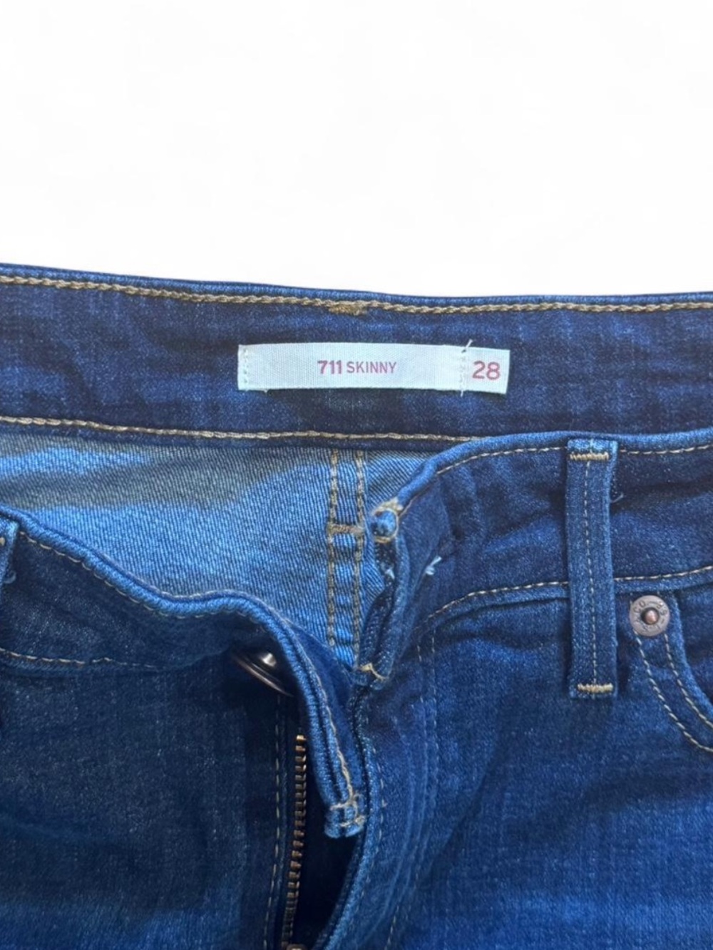 Levi's 711 Indigo Blue Skinny Jeans - Picture 4 of 5